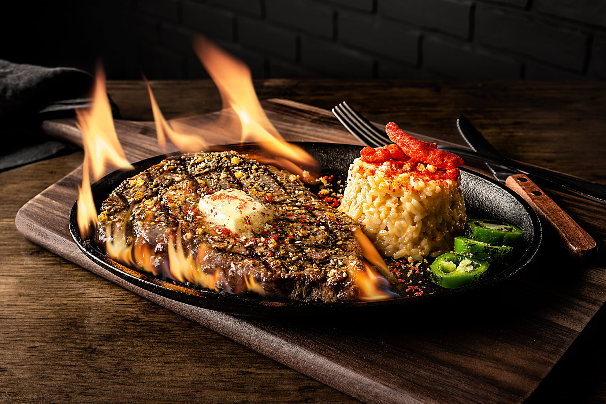 Five-Alarm CHEETOS® Steak