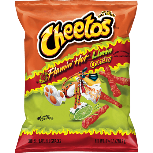 Cheetos Crunchy Flamin' Hot Limon Cheese Snacks (3.25 oz)